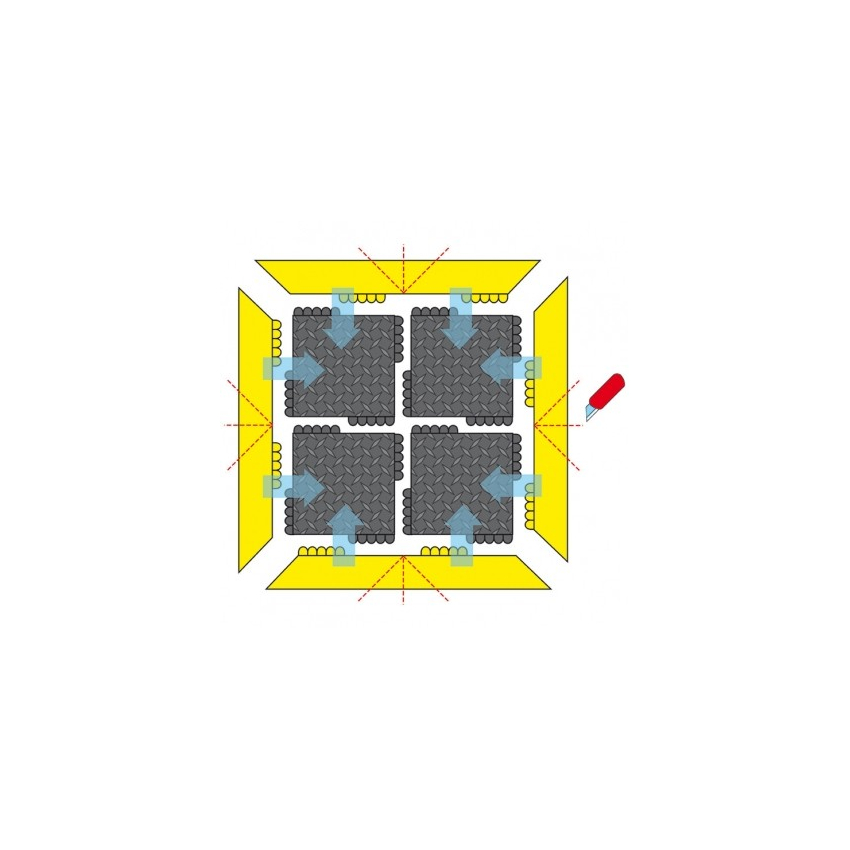 Accessoires Bordure dalle antifatigue mâle - 42 - 571 De-Flex