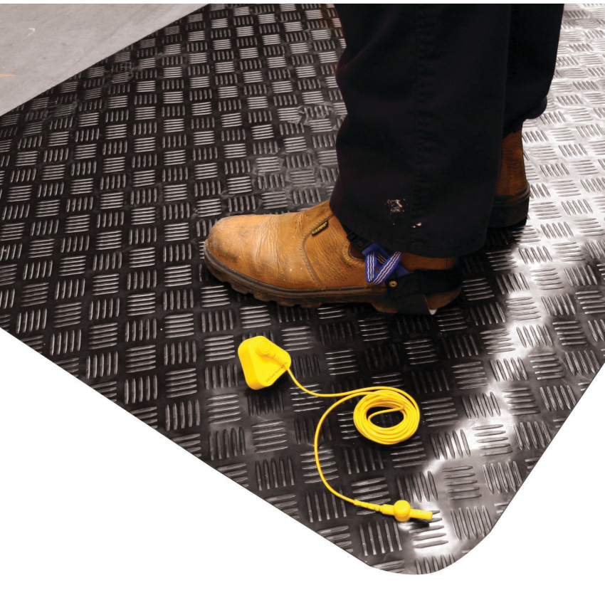 Tapis antistatique en tôle diamant Tapis antistatique en tôle diamant
