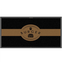 Tapis logo burger