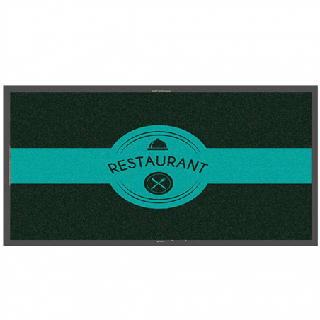 Tapis logo restaurant - Tapis thématique