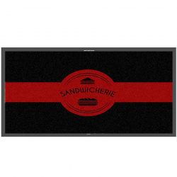 Tapis logo sandwicherie - Tapis thématique