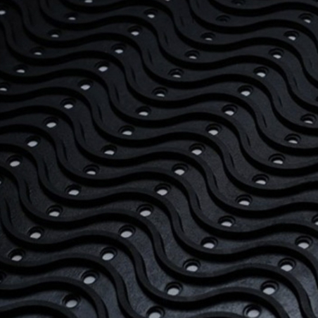 Caillebotis design en vague - Caillebotis caoutchouc Caillebotis design en vague - Caillebotis caoutchouc