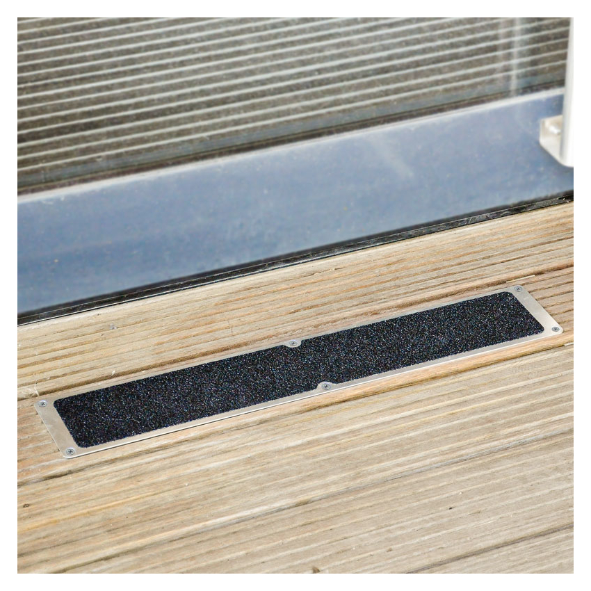 Bandes de marquage Plaque aluminium avec surface antidérapante - 34.8 - 