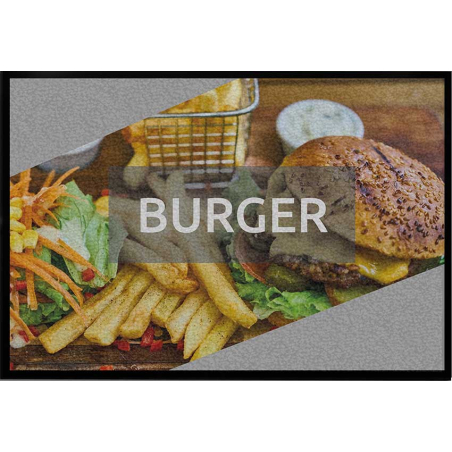 Tapis logo burger - Tapis thématique Tapis logo burger - Tapis thématique