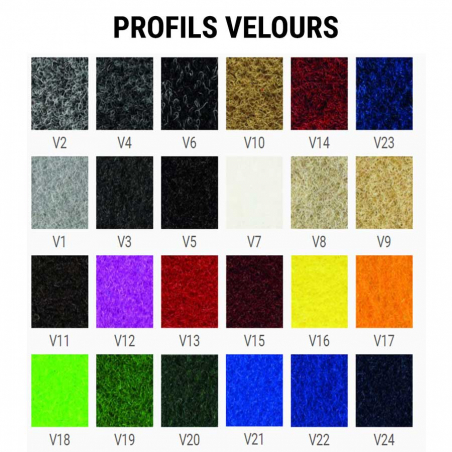 Système aluminium velours R - Tapis aluminium Système aluminium velours R - Tapis aluminium
