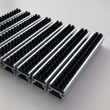 Tapis d'entrée aluminium brosse - Tapis aluminium Tapis d'entrée aluminium brosse - Tapis aluminium
