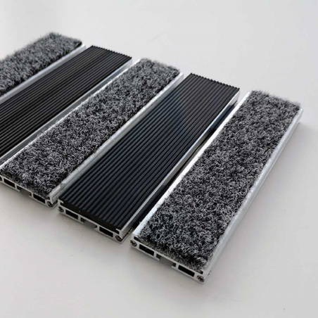 Tapis aluminium ultra fin caoutchouc/velours - Tapis aluminium Tapis aluminium ultra fin caoutchouc/velours - Tapis aluminium