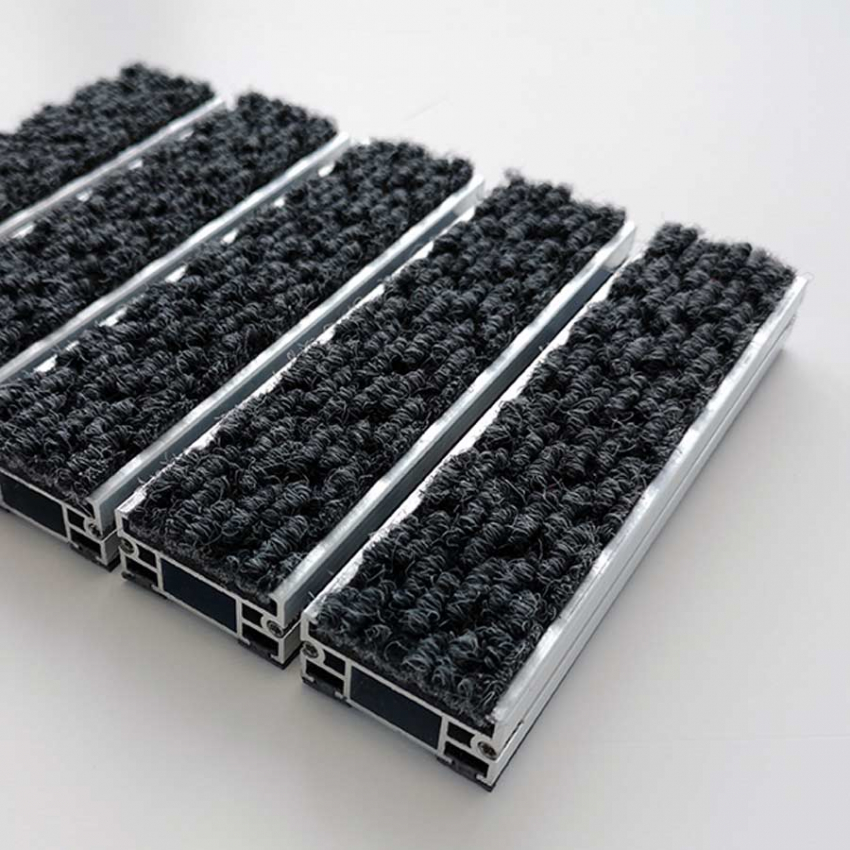 Tapis structure aluminium large aiguilleté - Tapis aluminium Tapis structure aluminium large aiguilleté - Tapis aluminium