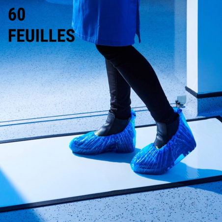 Tapis décontamination 60 feuilles - Tapis désinfectants chaussures Tapis décontamination 60 feuilles - Tapis désinfectants chaussures