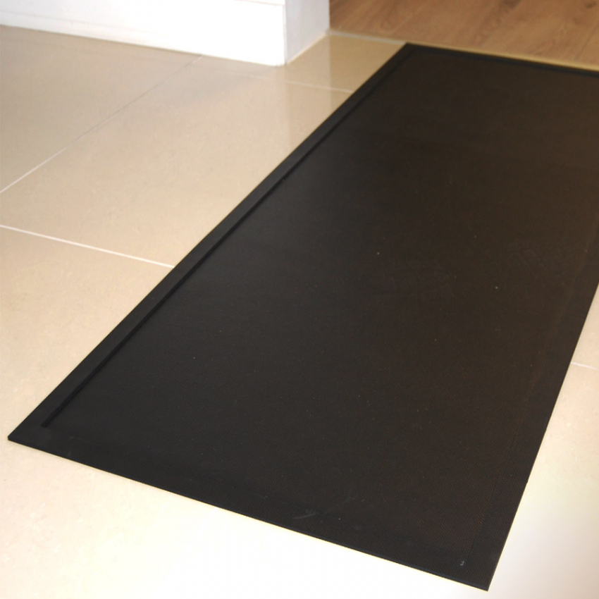 Cadre tapis décontamination - Tapis désinfectants chaussures Cadre tapis décontamination - Tapis désinfectants chaussures