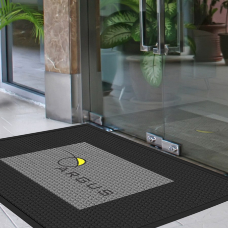 Tapis logo extérieur caoutchouc Tapis logo extérieur caoutchouc