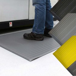 Tapis Antidéfatigue Naboso Pour Maison Et Bureau - Stimulation Des Pieds - Noir - 53,3 X 61 Cm - 2