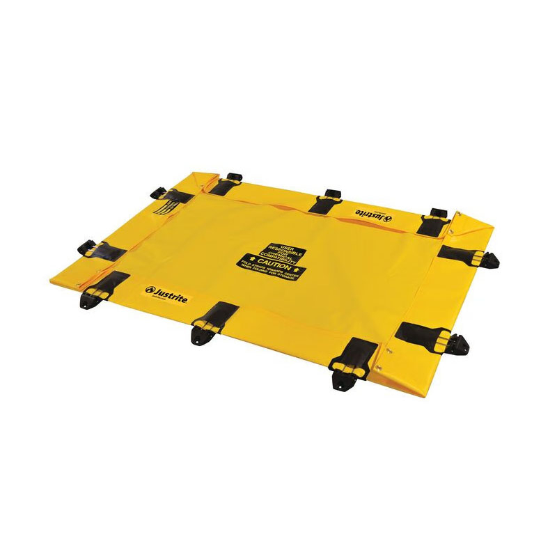 Protection de sol et stockage industriel Bac de rétention souple pliable - 828 - Rigid-Lock Quickberm Lite