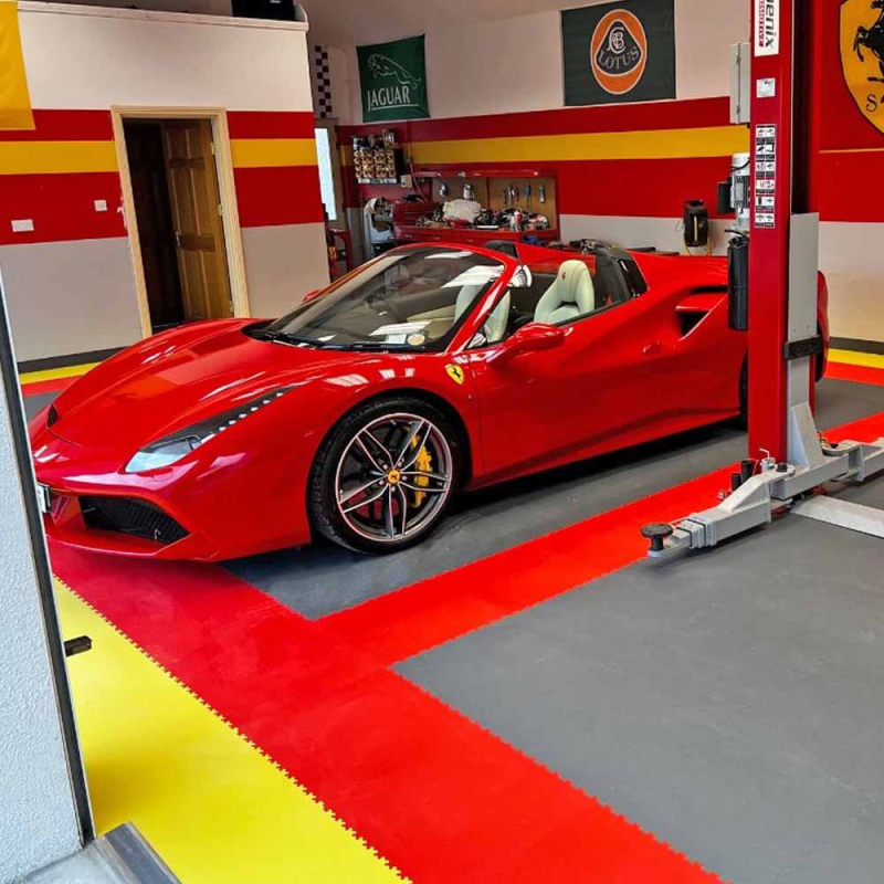 Tapis et revêtements de sols Dalle de sol garage texturée - 82.8 - 