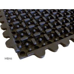 Tapis et revêtements de sols Dalle caoutchouc connectable modulable - 65.316 - 