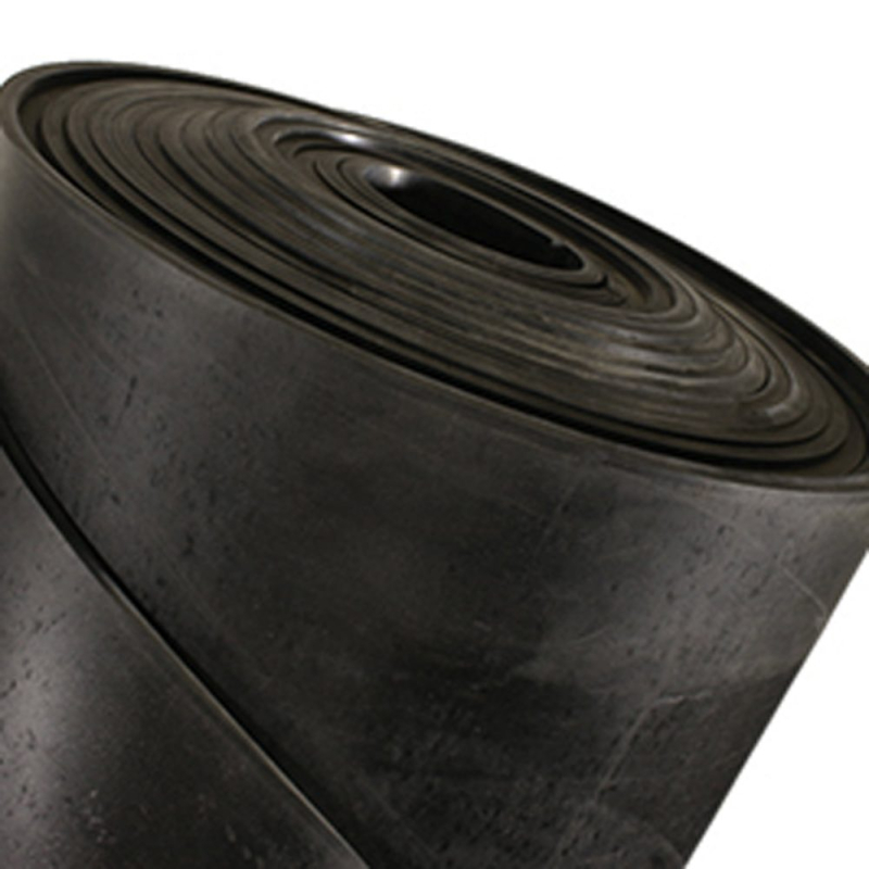 Feuille de caoutchouc lisse 67 Shore A pour fabrication de joints maritimes et isolation électrique