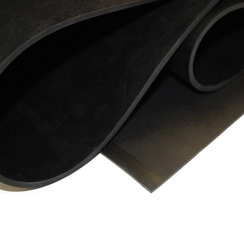 Feuille de caoutchouc Neoprene noir résistant aux huiles minérales et intempéries