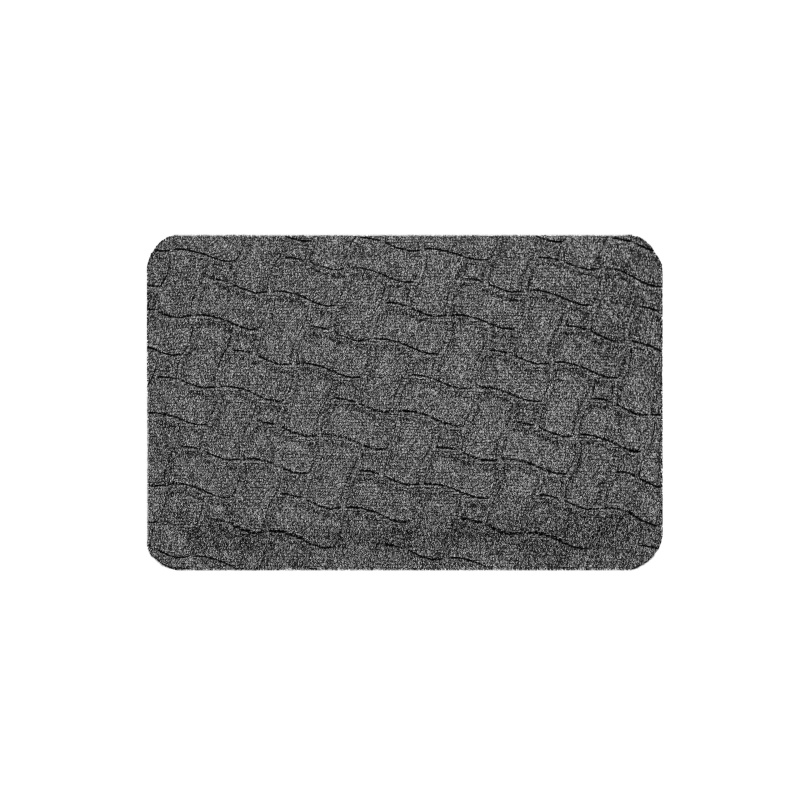 Tapis antifatigue de bureau avec surface textile grise confortable en polypropylène durable