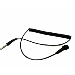 Cordon spiralé de mise à la terre ESD 1,8m