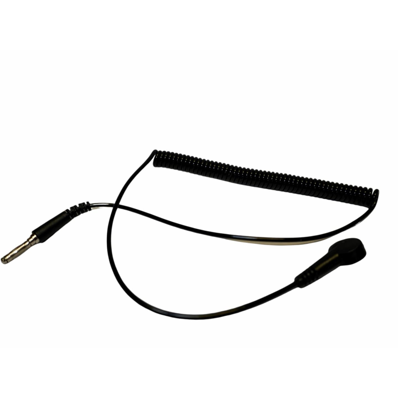 Cordon spiralé de mise à la terre ESD 1,8m