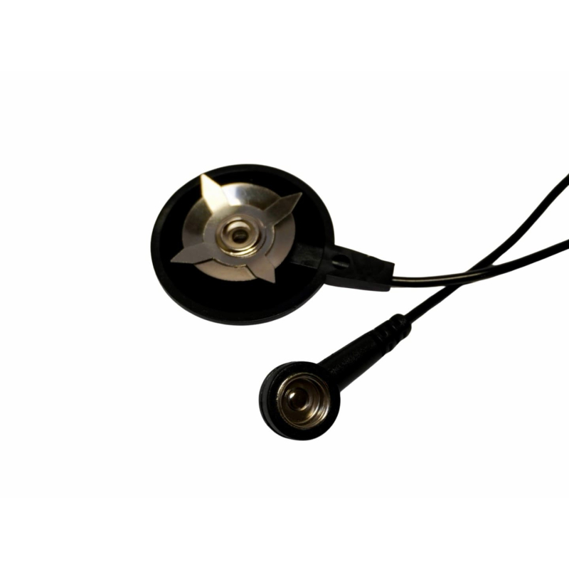 Cordon de mise à la terre pour tapis de sol ESD longueur 4,5 mètres avec bouton pression Socket Snap.