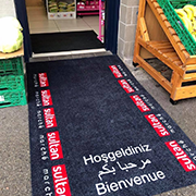 Tapis d'entrée imprimé | Épicerie Strasbourg