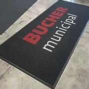 Tapis personnalisé fibre boucle PVC | Bucher Municipale