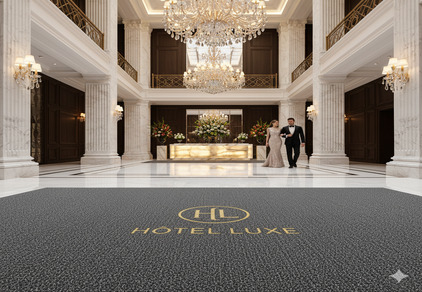 Tapis personnalisés pour les hôtels de luxe : allier confort et branding